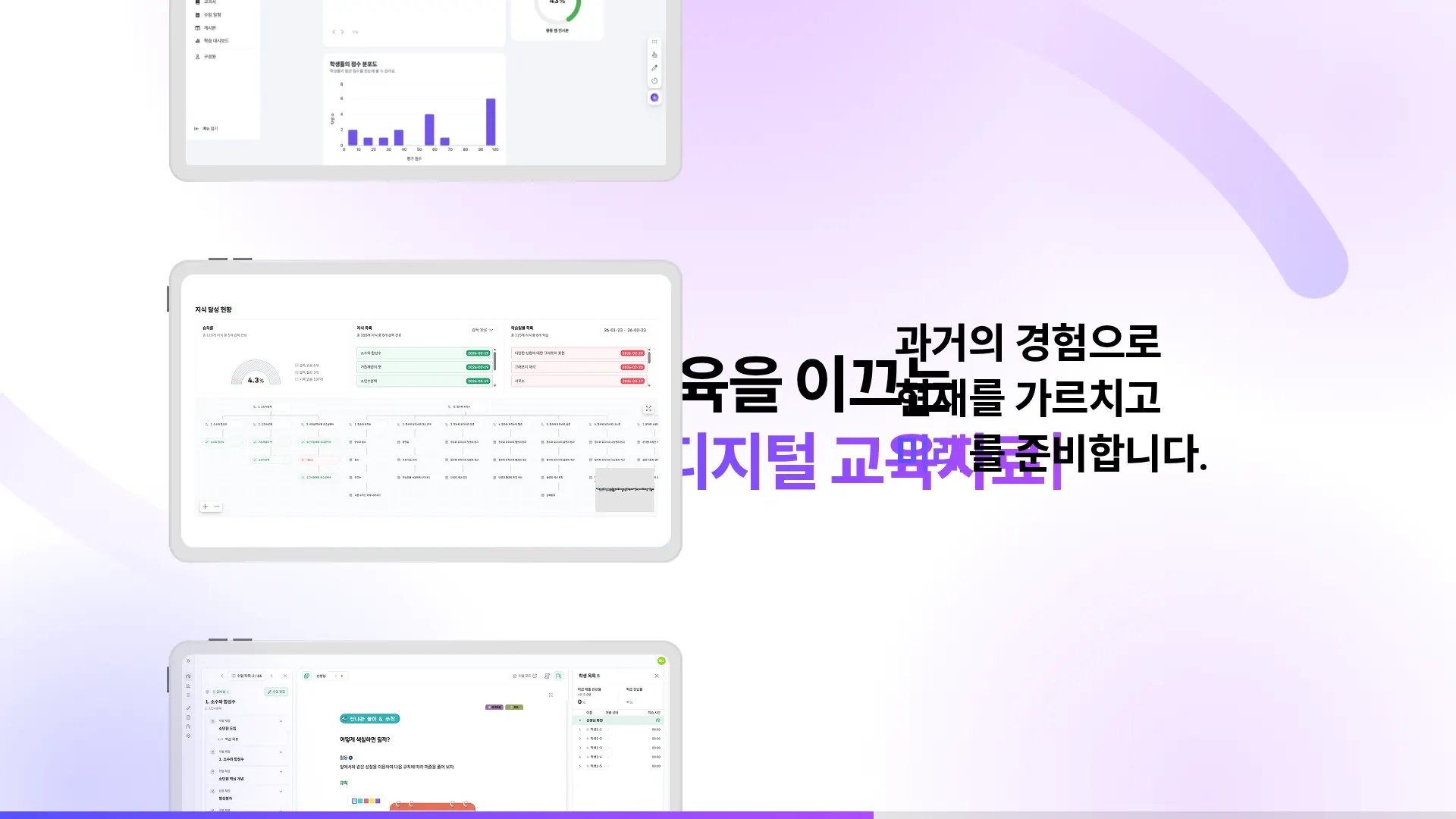 미래엔 AI·디지털 교육자료 메인 비주얼 섹션