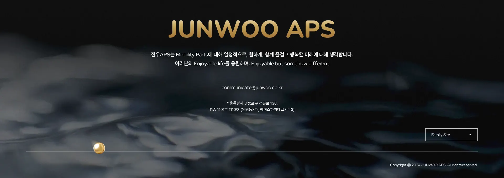 전우APS 푸터 섹션
