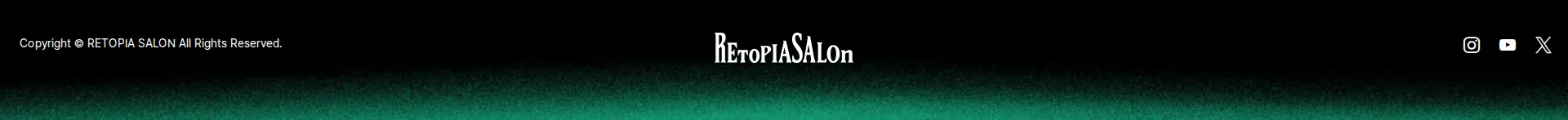 RETOPIA SALON 푸터 섹션